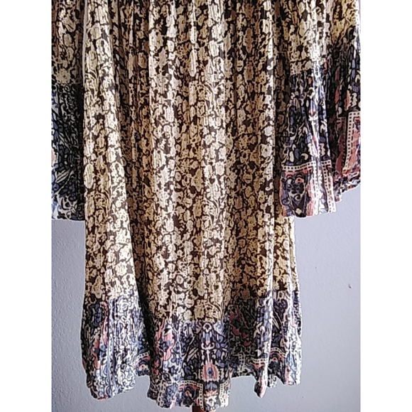 Anthropolige J. Gee Floral Print Off Shoulder Dress/Tunic Size S EUC - Picture 3 of 8